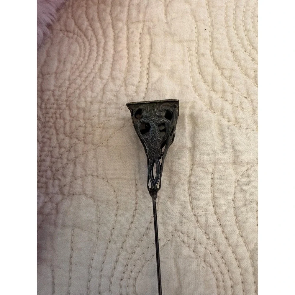 Antique Sterling Silver Mt‎ Vernon Washington's Mansion Souvenir Hat Pin VA